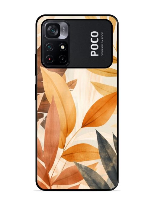 Earthy Elegance Glossy Soft Edge Case for Poco M4 Pro (5G) Chachhi