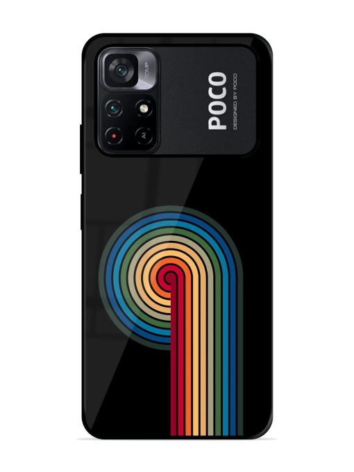 Rainbow Ripple Glossy Soft Edge Case for Poco M4 Pro (5G)