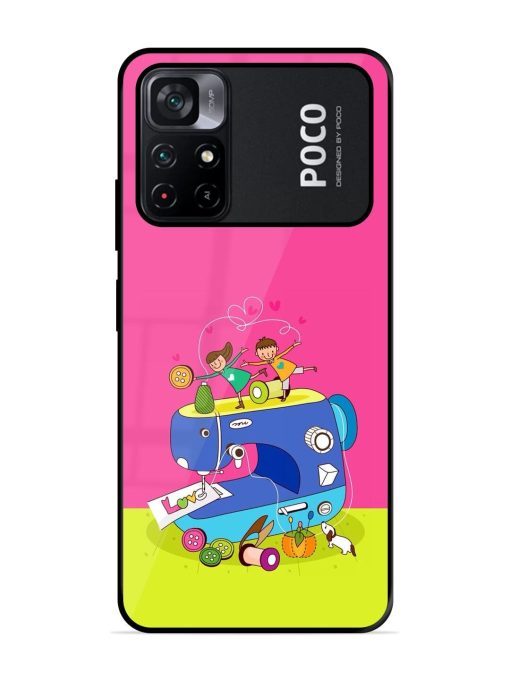 Sew Cute Glossy Soft Edge Case for Poco M4 Pro (5G) Chachhi