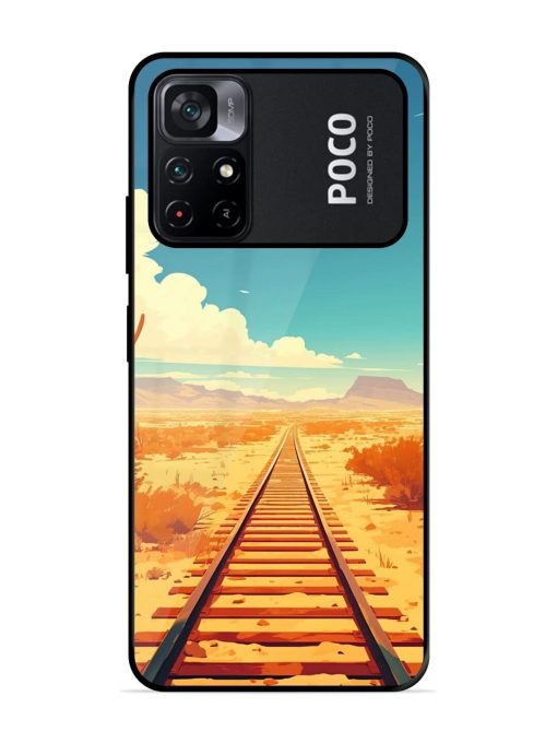 Endless Horizon Glossy Soft Edge Case for Poco M4 Pro (5G) Chachhi