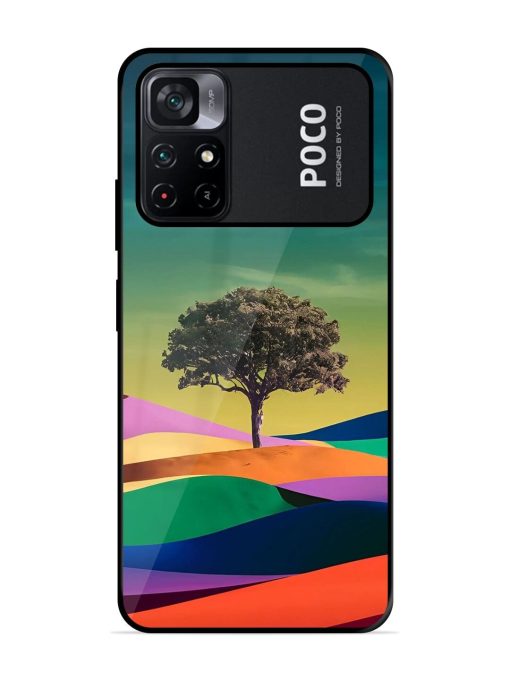 Rainbow'S Lone Sentinel Glossy Soft Edge Case for Poco M4 Pro (5G) Chachhi