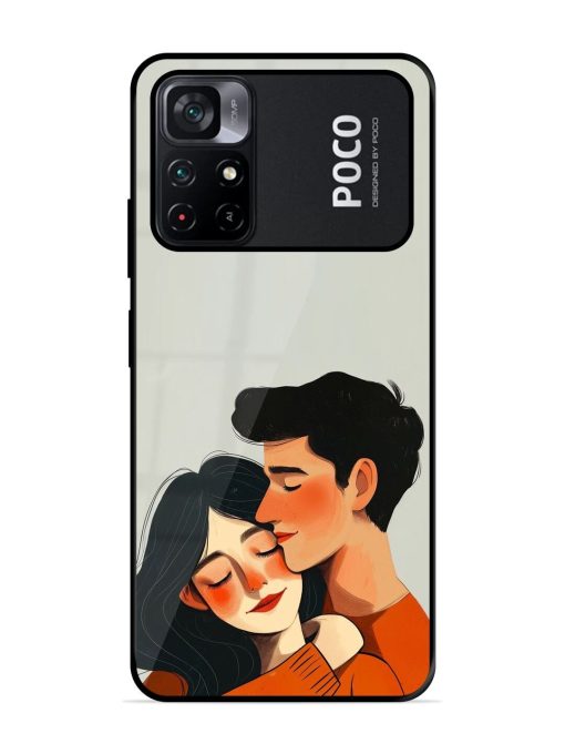 Craft Couples Glossy Soft Edge Case for Poco M4 Pro (5G) Chachhi