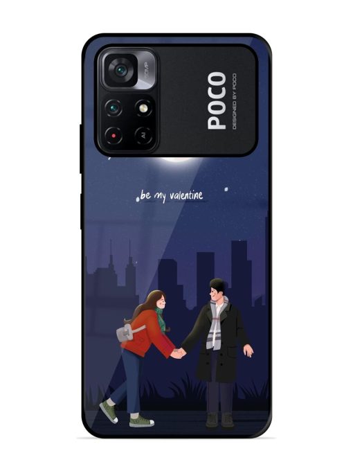 Moonlight Proposal Glossy Soft Edge Case for Poco M4 Pro (5G) Chachhi