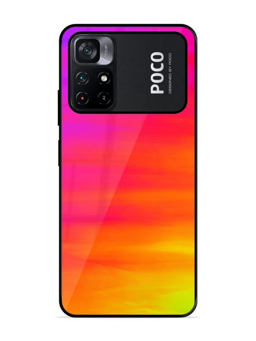 Neon Horizon Glossy Soft Edge Case for Poco M4 Pro (5G) Chachhi