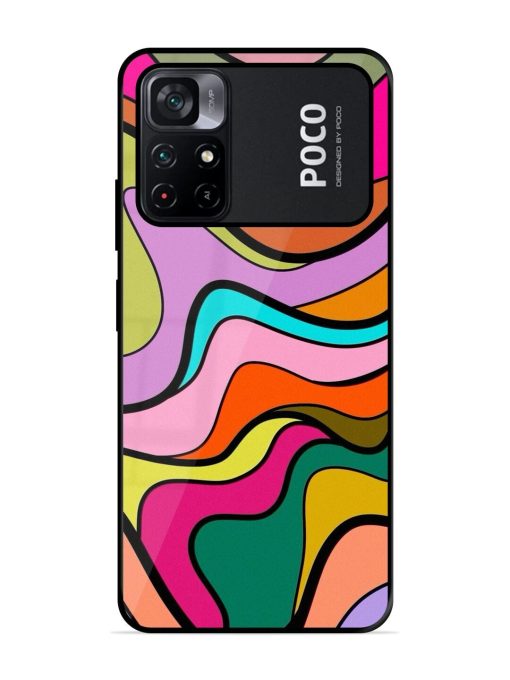 Wavy Wonder Glossy Soft Edge Case for Poco M4 Pro (5G) Chachhi