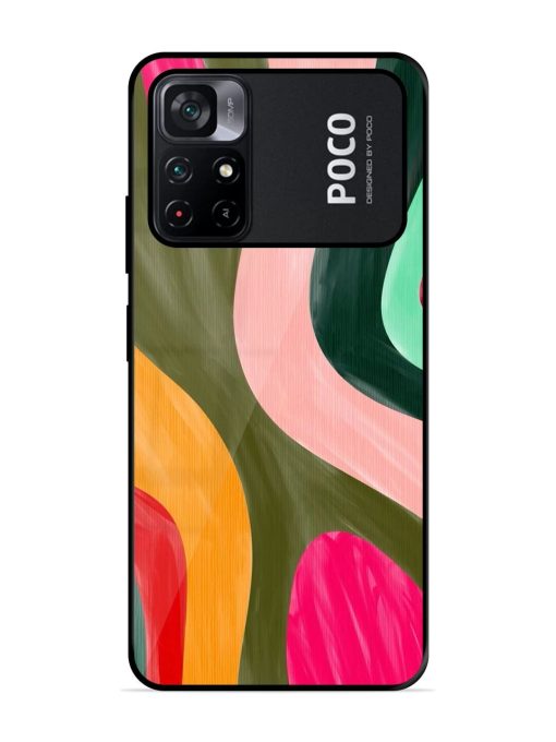 Wavy Wonderland Glossy Soft Edge Case for Poco M4 Pro (5G) Chachhi