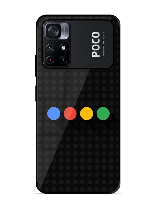 Google Dots Glossy Soft Edge Case for Poco M4 Pro (5G) Chachhi