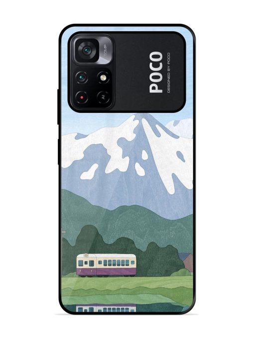 Mountainside Reflections Glossy Soft Edge Case for Poco M4 Pro (5G) Chachhi