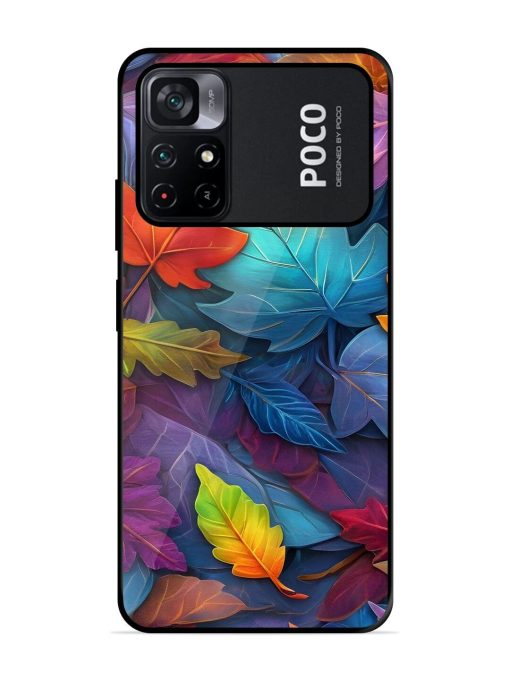 Autumn'S Embrace Glossy Soft Edge Case for Poco M4 Pro (5G) Chachhi