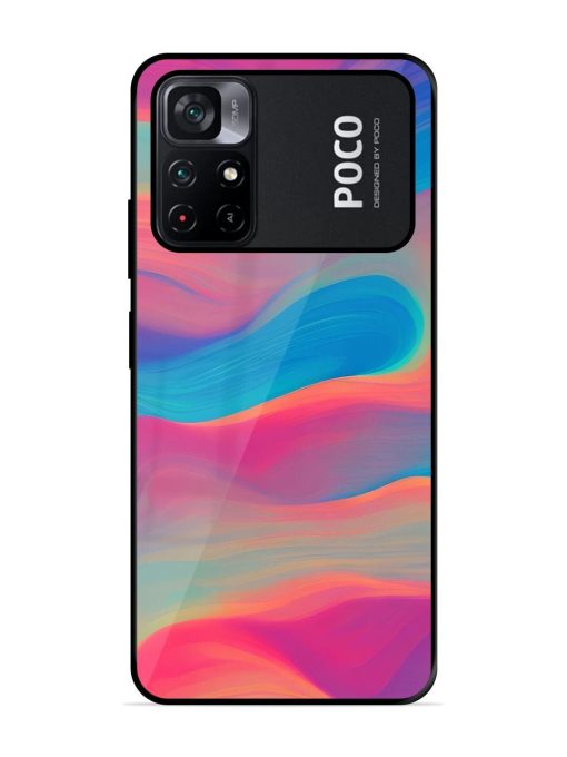 Wavy Wonder Glossy Soft Edge Case for Poco M4 Pro (5G) Chachhi