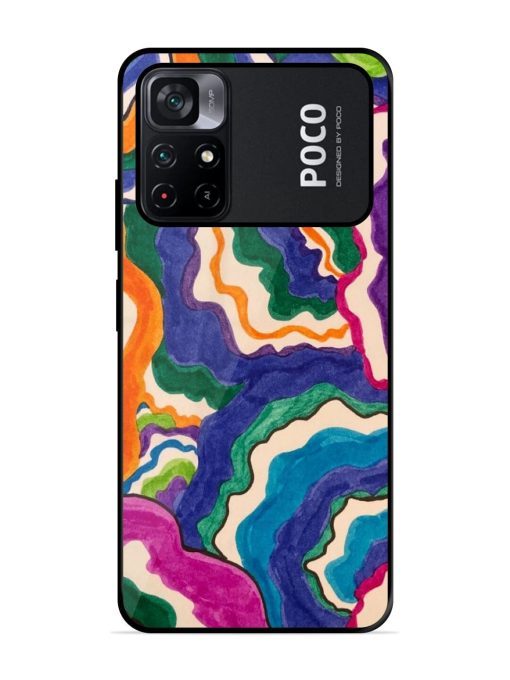 Wavy Wonder Glossy Soft Edge Case for Poco M4 Pro (5G) Chachhi