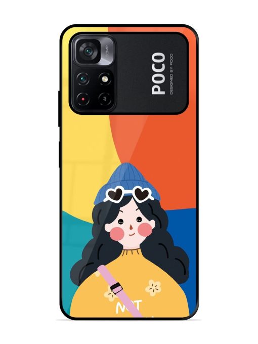 Colorful Vibes Glossy Soft Edge Case for Poco M4 Pro (5G) Chachhi