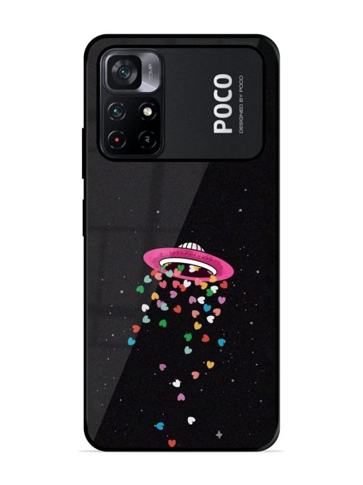 Love From Above Glossy Soft Edge Case for Poco M4 Pro (5G) Chachhi