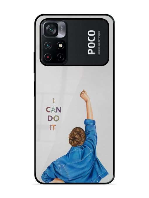 Can Do It Glossy Soft Edge Case for Poco M4 Pro (5G) Chachhi