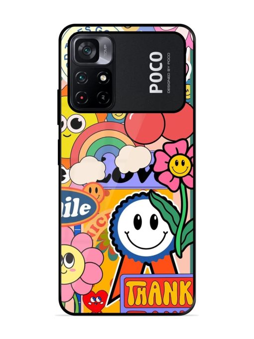 Good Times Good Vibes Glossy Soft Edge Case for Poco M4 Pro (5G) Chachhi