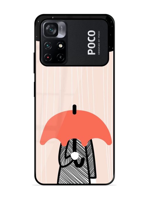 Stormy Weather, Shielded Soul Glossy Soft Edge Case for Poco M4 Pro (5G) Chachhi