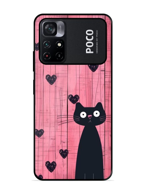 Feline Valentine'S Day Glossy Soft Edge Case for Poco M4 Pro (5G) Chachhi