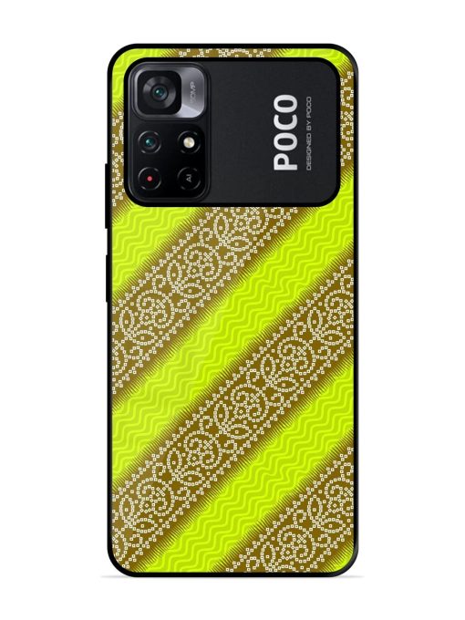 Golden Bandana Bliss Glossy Soft Edge Case for Poco M4 Pro (5G) Chachhi