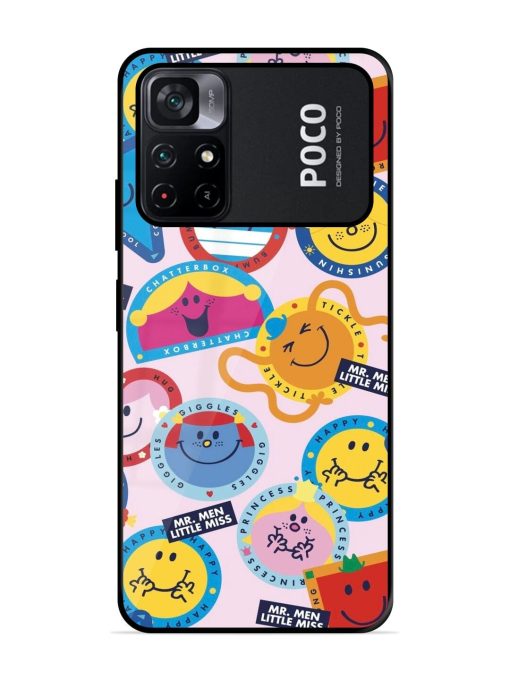 Whimsical Mr. Men & Little Miss Glossy Soft Edge Case for Poco M4 Pro (5G) Chachhi