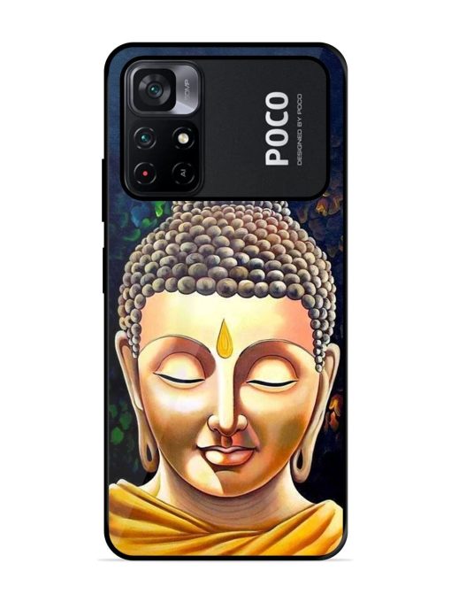 Buddha Face Glossy Soft Edge Case for Poco M4 Pro (5G) Chachhi