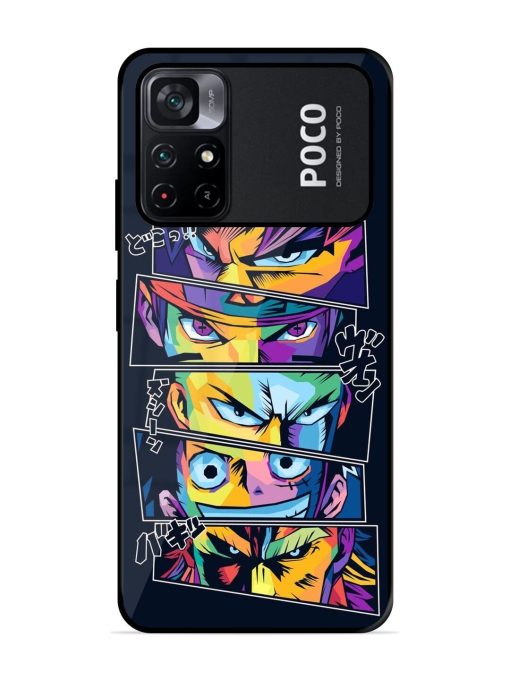 One Piece Powerhouse Glossy Soft Edge Case for Poco M4 Pro (5G) Chachhi