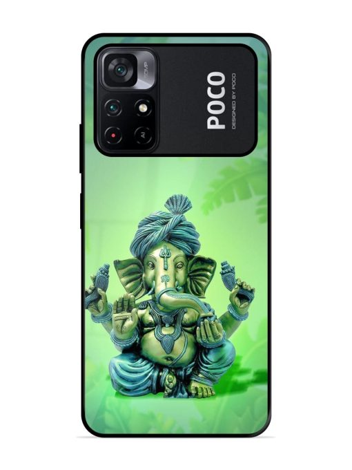 Ganesha, The Remover Of Obstacles Glossy Soft Edge Case for Poco M4 Pro (5G) Chachhi