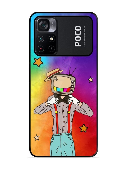 Tv Personality Glossy Soft Edge Case for Poco M4 Pro (5G) Chachhi