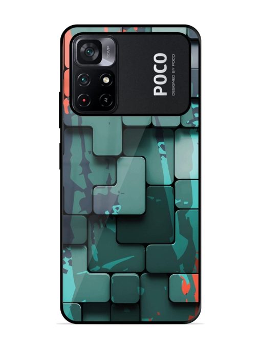 Abstract Geometric Mosaic Glossy Soft Edge Case for Poco M4 Pro (5G) Chachhi