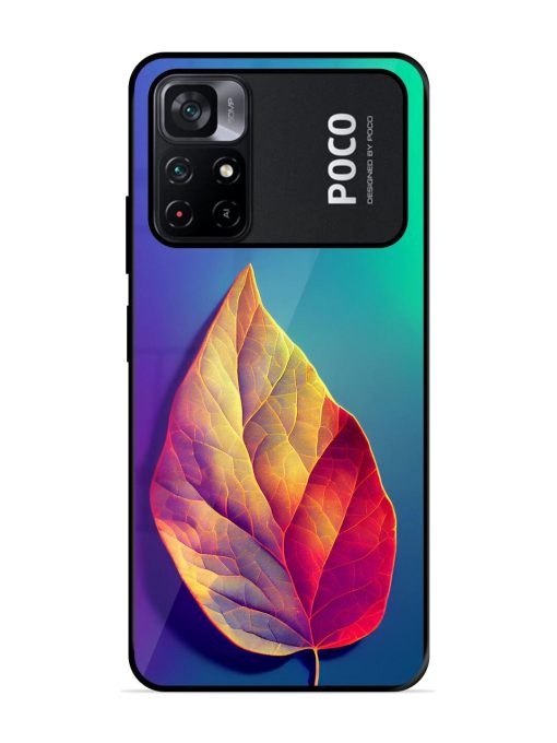 Autumn'S Embrace Glossy Soft Edge Case for Poco M4 Pro (5G) Chachhi