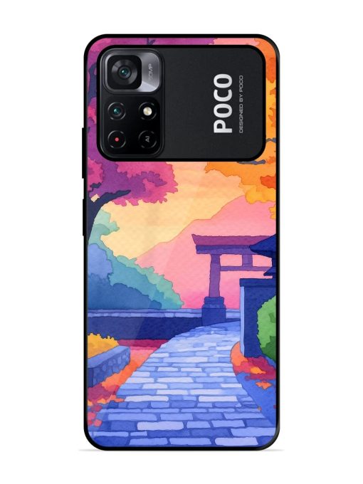 Autumnal Serenity Glossy Soft Edge Case for Poco M4 Pro (5G) Chachhi