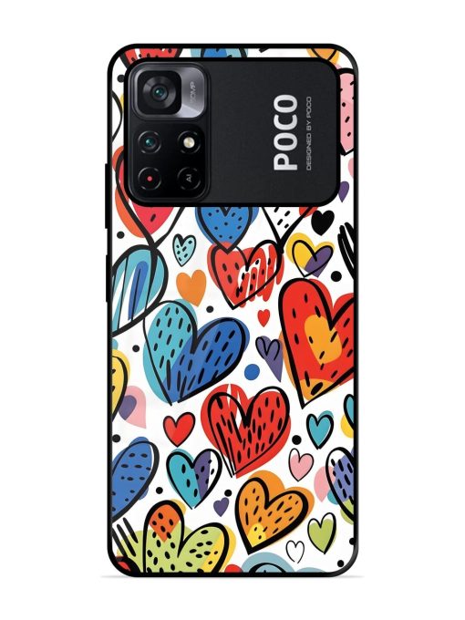 Heartfelt Harmony Glossy Soft Edge Case for Poco M4 Pro (5G) Chachhi