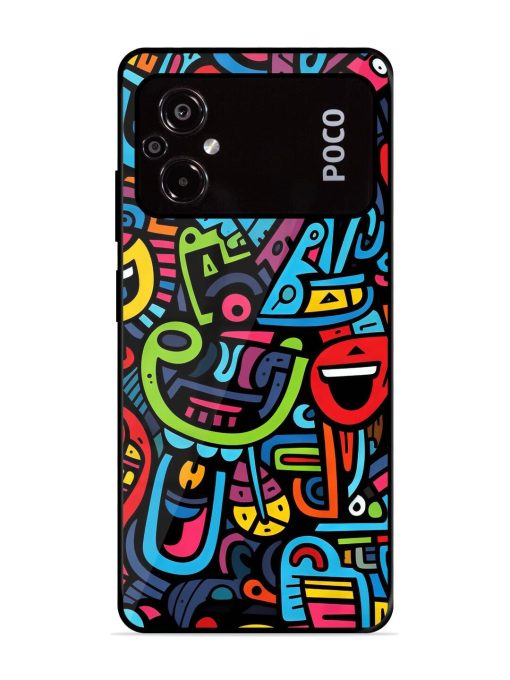 Doodlephoria Glossy Soft Edge Case for Poco M5 Chachhi