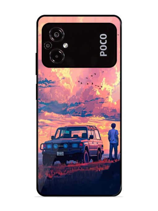 Solitude'S Horizon Glossy Soft Edge Case for Poco M5 Chachhi