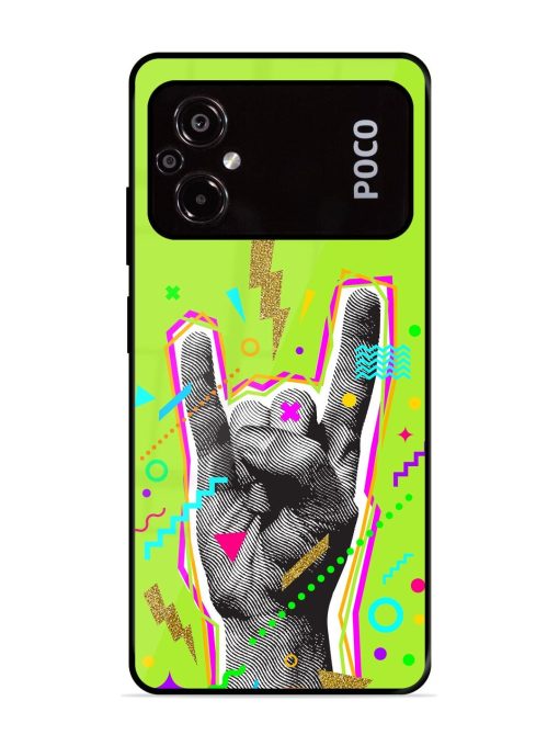 Neon Rock Glossy Soft Edge Case for Poco M5 Chachhi