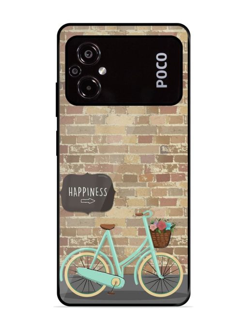 Pedaling Towards Happiness Glossy Soft Edge Case for Poco M5 Chachhi