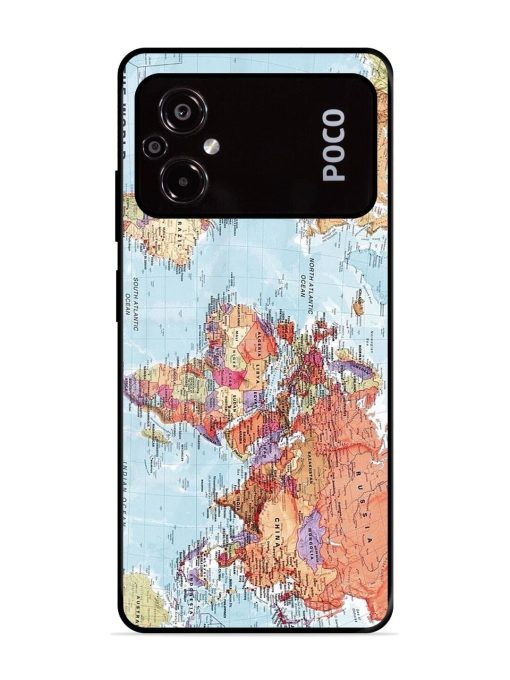 Our Blue Marble Glossy Soft Edge Case for Poco M5 Chachhi