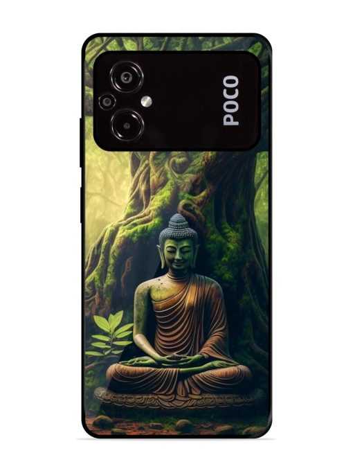 Green Buddha Art Glossy Soft Edge Case for Poco M5 Chachhi