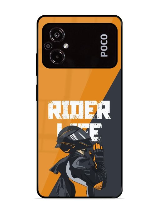 Ride Never Ends Glossy Soft Edge Case for Poco M5 Chachhi