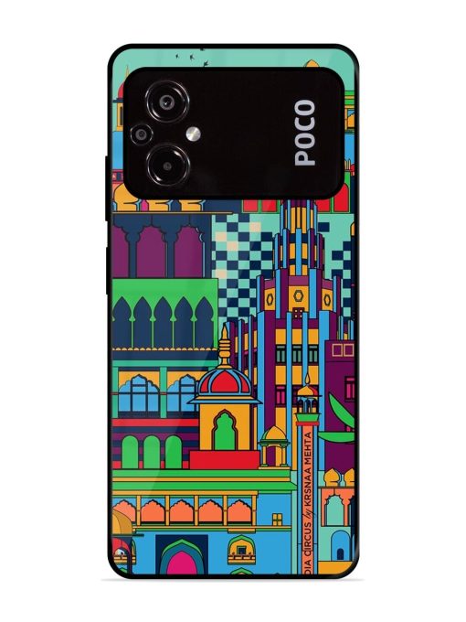 Indian Tapestry Glossy Soft Edge Case for Poco M5 Chachhi