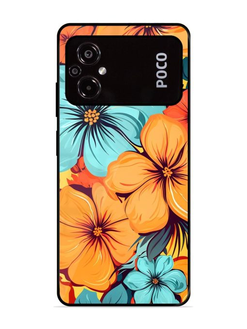 Tropical Bloom Glossy Soft Edge Case for Poco M5 Chachhi