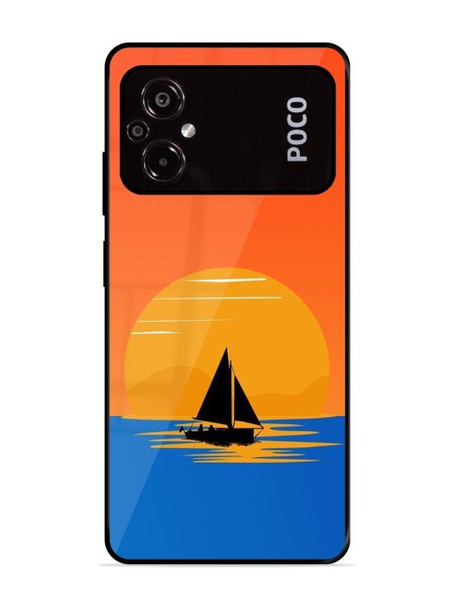 Sunset Sail Glossy Soft Edge Case for Poco M5 Chachhi