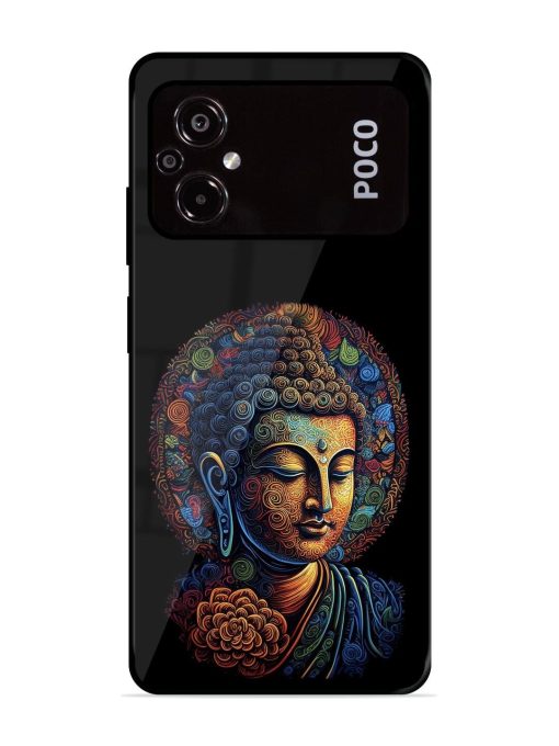 Stained Glass Serenity Glossy Soft Edge Case for Poco M5 Chachhi