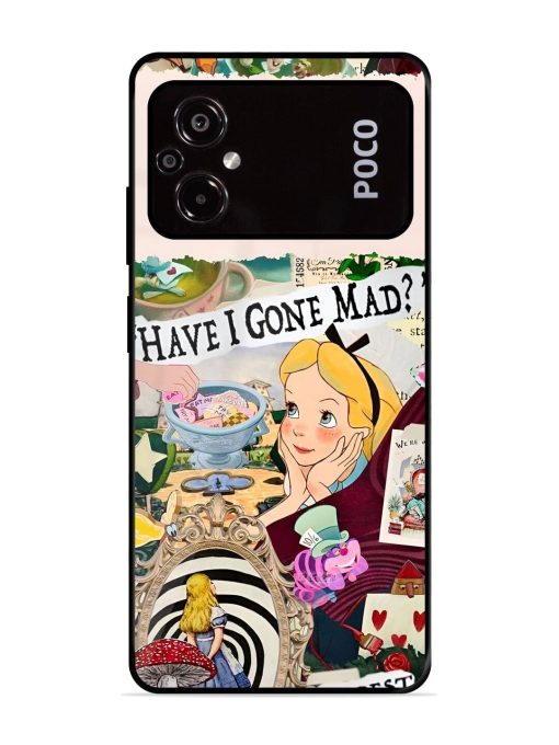 Mad Hatter'S Collage Glossy Soft Edge Case for Poco M5 Chachhi