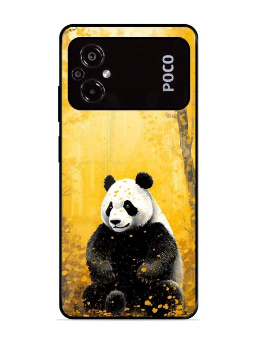 Golden Solitude Glossy Soft Edge Case for Poco M5 Chachhi