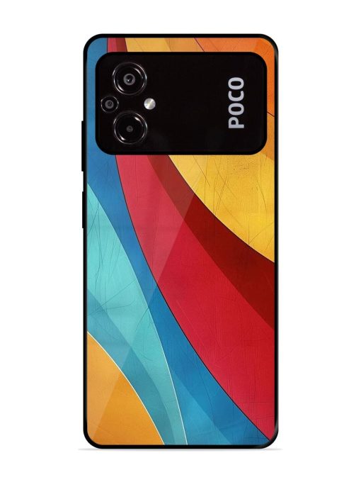 Curving Canvas Glossy Soft Edge Case for Poco M5 Chachhi