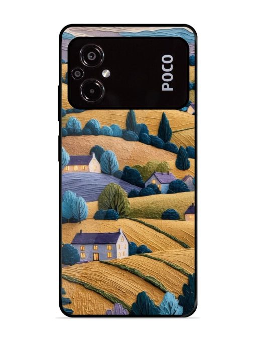 Rolling Hilltop Haven Glossy Soft Edge Case for Poco M5 Chachhi