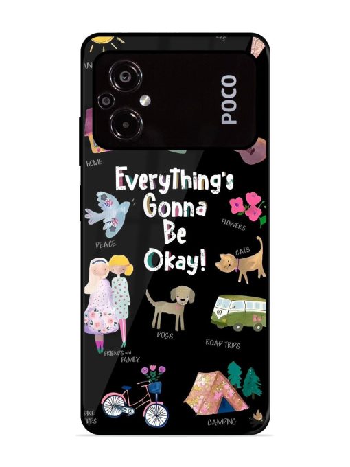 Everything'S Gonna Be Okay Glossy Soft Edge Case for Poco M5 Chachhi