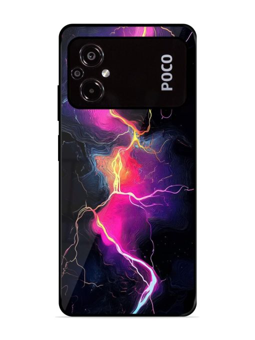 Electric Dreams Glossy Soft Edge Case for Poco M5 Chachhi