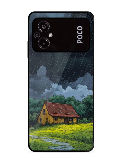 Rainy Day Retreat Glossy Soft Edge Case for Poco M5 Chachhi