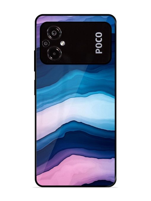 Oceanic Layers Glossy Soft Edge Case for Poco M5 Chachhi